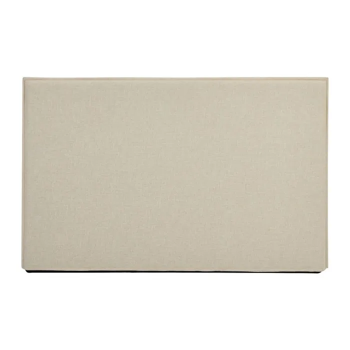 Tête de lit déhoussable 150 cm - Coton et lin - Beige - TAHIME