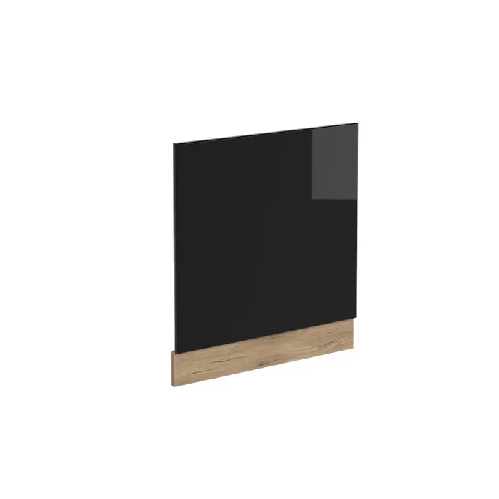 Vicco Façade Noir Haute brillance 60cm sans PT
