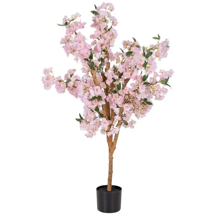 Cerisier artificiel décoratif rose 47x33x120