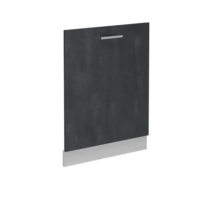 Vicco Façade de lave-vaisselle Béton noir 60cm sans PT