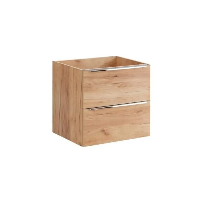 Meuble Sous Vasque Mural - 60 X 46 X 57 Cm - Elise Oak