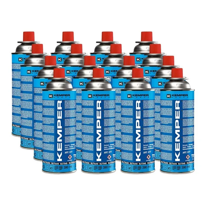 Pack de 16 Cartouches de gaz 227g Butane KEMPER Réchauds et équipement de camping