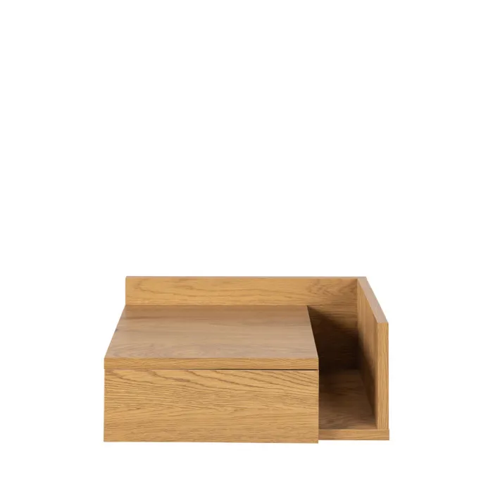 Table de chevet murale réversible en bois - bois clair