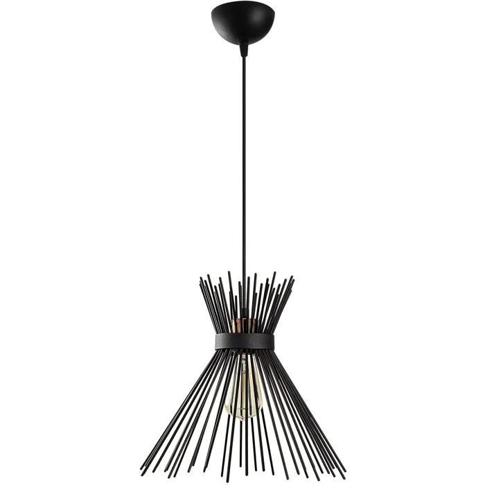 Suspension Gerbo D34cm Métal Noir