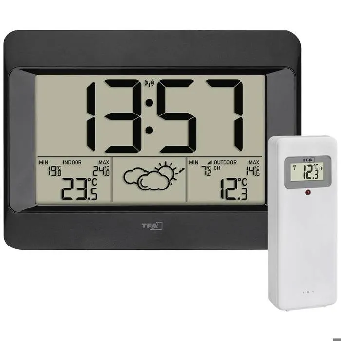 TFA Dostmann ZENO 35.1163.01, station météo sans fil radiopilotée