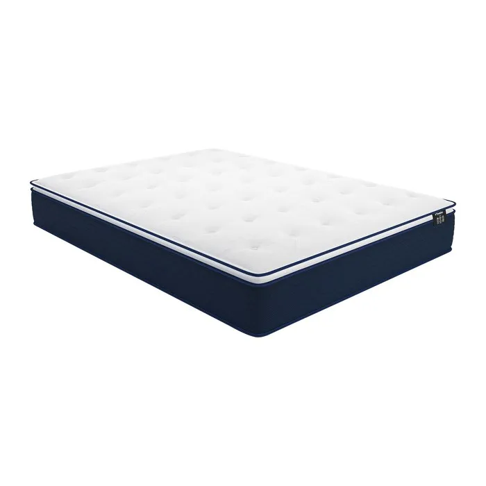 Matelas 160 x 200 cm ressorts ensachés et surmatelas intégré ép.24cm - ALTIER de YSMÉE