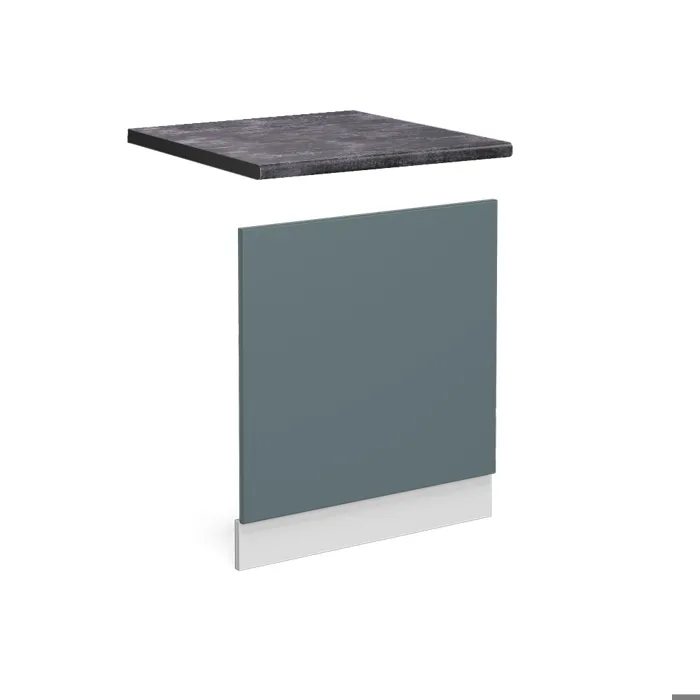 Vicco Façade Bleu-gris/Blanc 60cm plan de travail Anthracite
