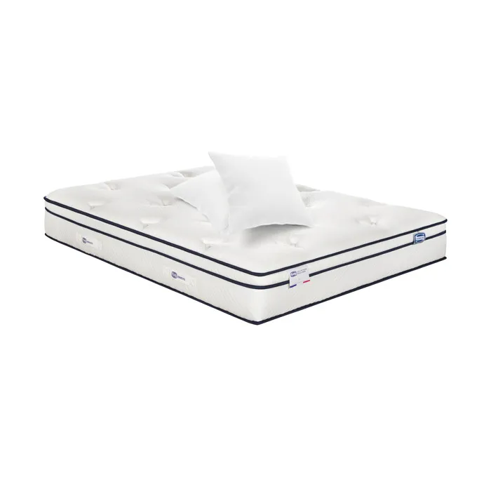 Matelas Inegale 160x200 Hybride, Ferme H27 + 2 Oreillers
