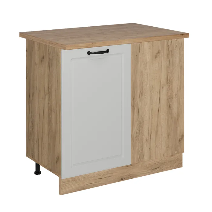 Vicco Meuble dangle Blanc campagne 86cm, PT Chêne