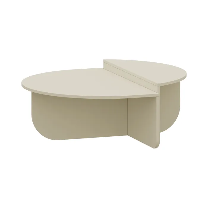 Table basse Tondesdaslo 90 x 90 x 35 cm sable en.casa