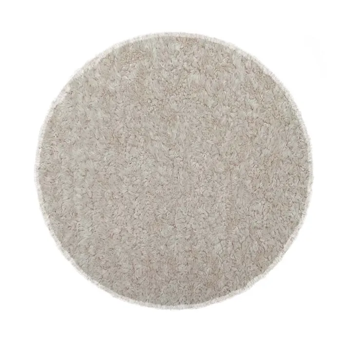 Galette De Chaise Ronde En Tissu Bouclette
