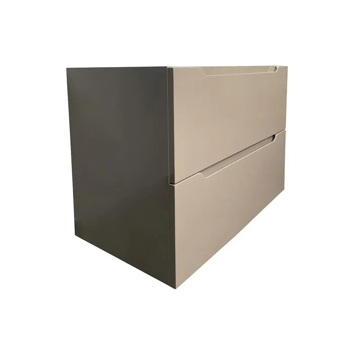 Meuble sous vasque suspendu - Taupe - 80 cm - STEFANIE