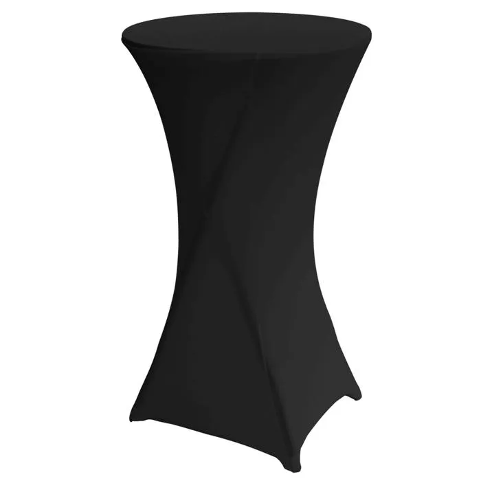 Housse de mange-debout noire 110x60 cm Oviala