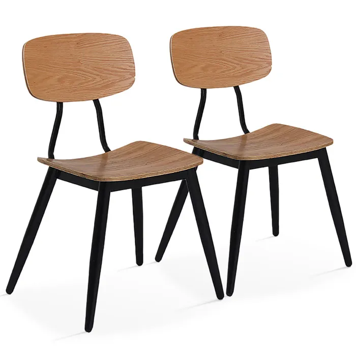 Lot de 2 chaises en bois Oviala