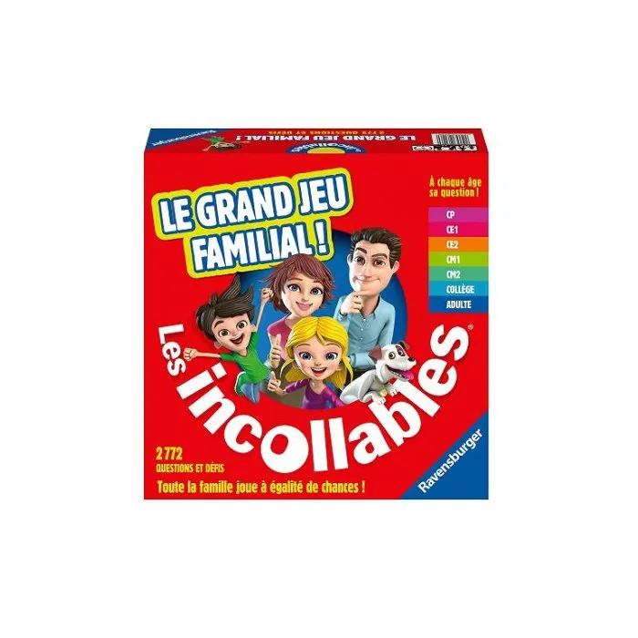 Le Grand Jeu Familial Des Incollables Cp-adulte - Ravensburger - 262960 - Quiz, Questions Reponses