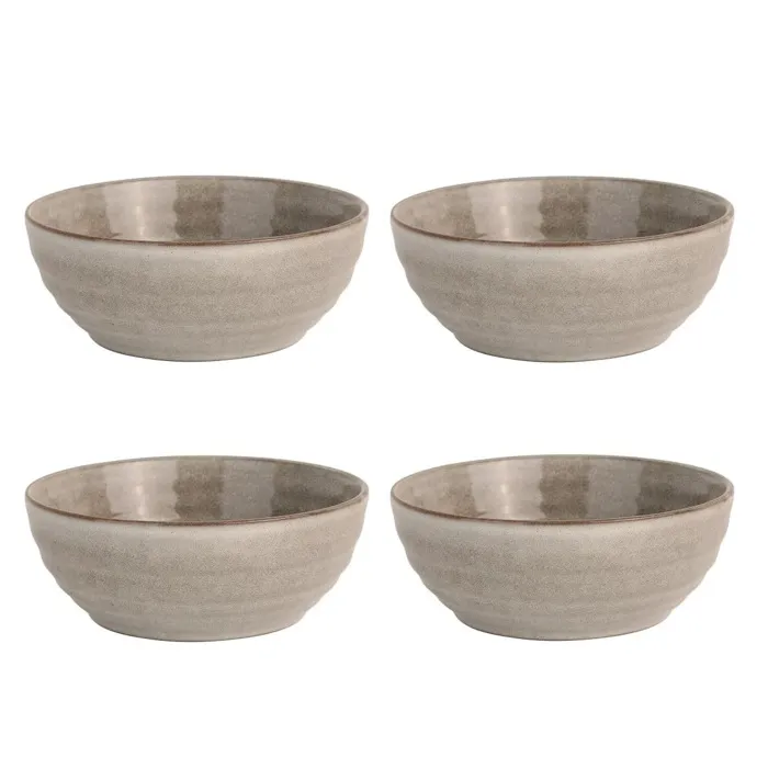 Poke bowl en grès couleurs réactives beige