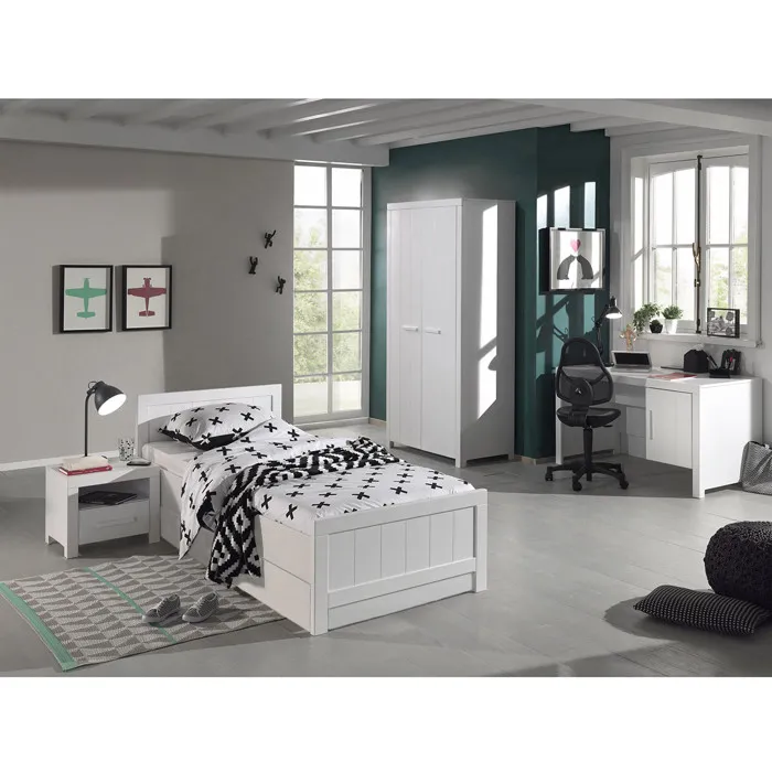 GASTON - Chambre 90x200cm + Armoire 2P + Bureau