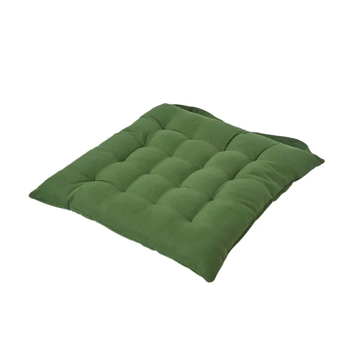 Galette De Chaise Capitonnée Vert Foncé 40x40cm - Homescapes