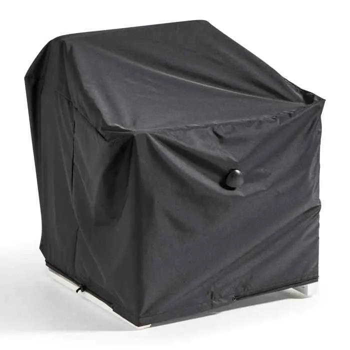 Housse de fauteuil de jardin noire 75 x 75 x 60 cm