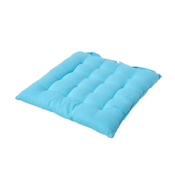 Galette De Chaise Capitonnée Rayures 40x40cm Bleu - Homescapes