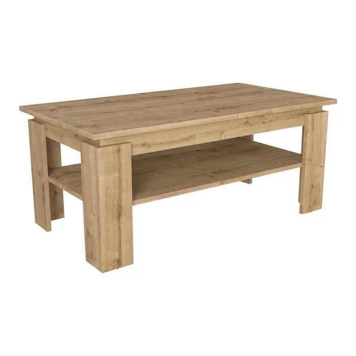 Table basse Krirdfjos 110 x 60 x 47 cm effet chêne saphir en.casa