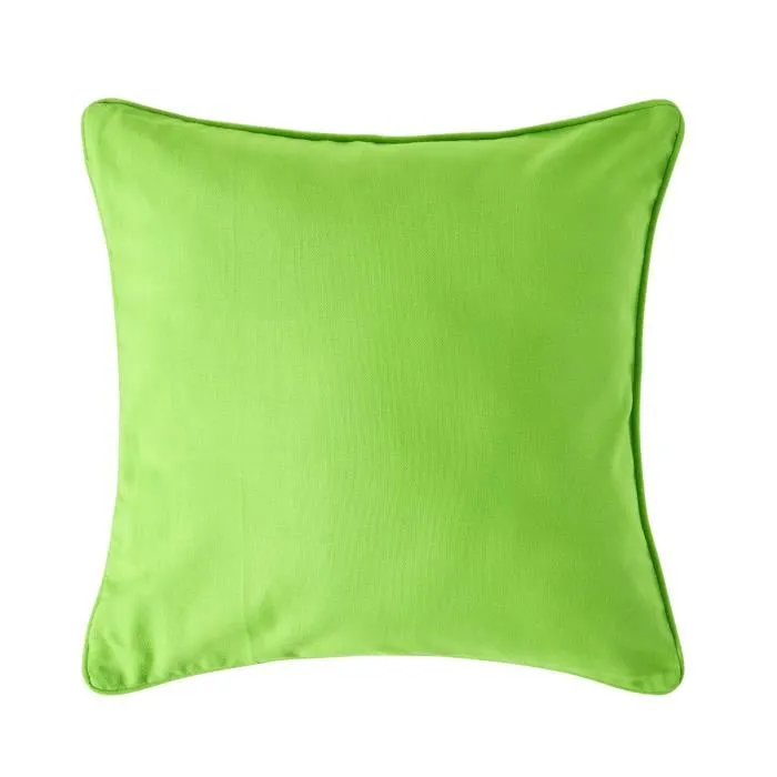 Housse De Coussin Uni Vert, 30x30cm - Homescapes