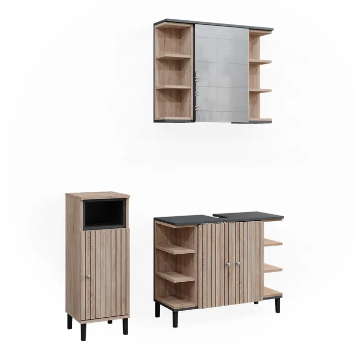 Vicco Meubles bain Sonoma 3 pièces