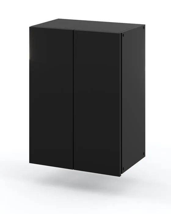 Armoire murale NOIRE 40x25x60cm - Meuble haut et colonne pour salle de bain