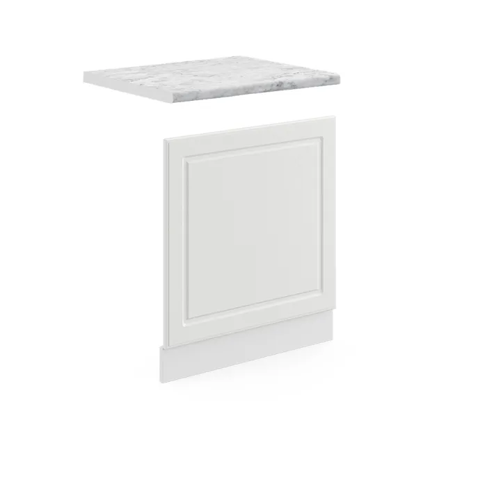 Vicco Façade Blanc campagne/Blanc 60cm plan de travail Marbre