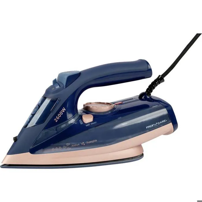 Fer À Repasser 2600w Bleu Rose Proficare Pc-db3126-bleu-rose