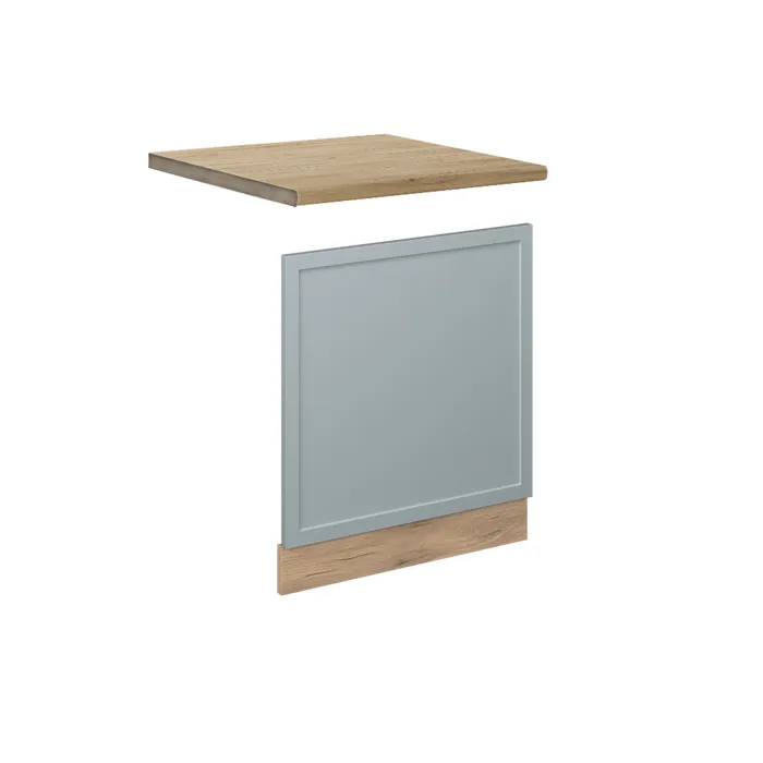 Vicco Façade Bleu clair-gris 60cm, PT Chêne