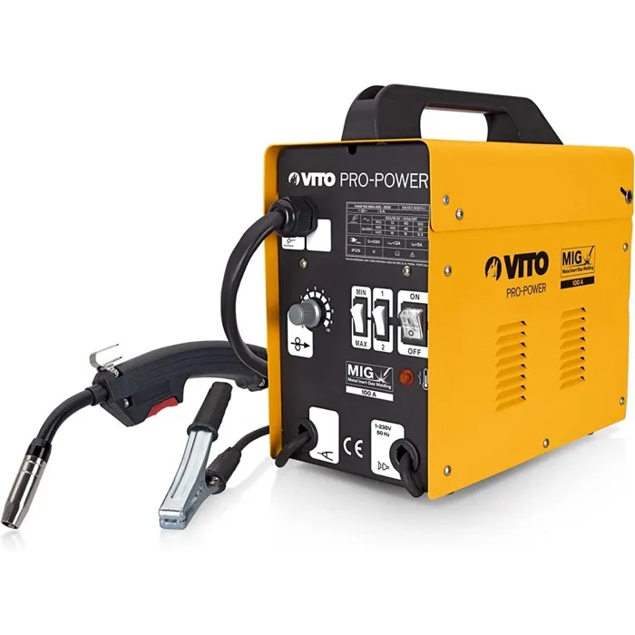 Poste à souder Mig sans gas 100A Régulation automatique du fil Torche directe VITO