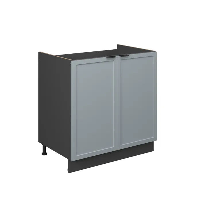 Vicco Meuble bas sous-évier Bleu clair-gris 80cm sans PT