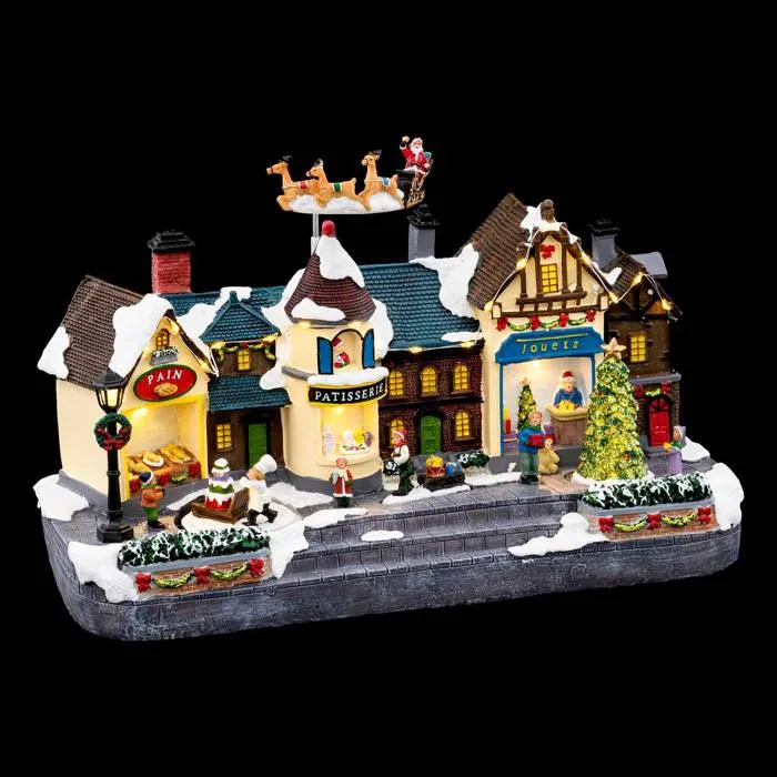 Village Lumineux Centre Ville Avec Rennes Musical 24 Led - Feeric Lights & Christmas