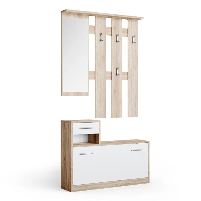 Vicco Vestiaire Sonoma/blanc 100x111.6cm