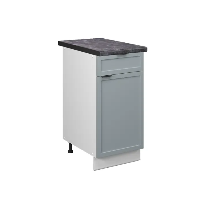 Vicco Meuble cuisine Bleu clair-gris 40cm, PT Anthracite