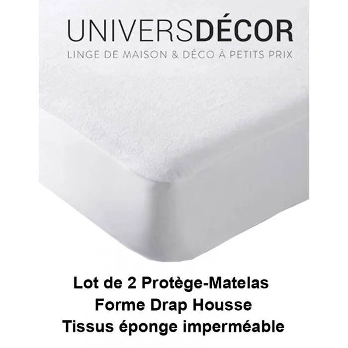 Lot De 2 Protège Matelas