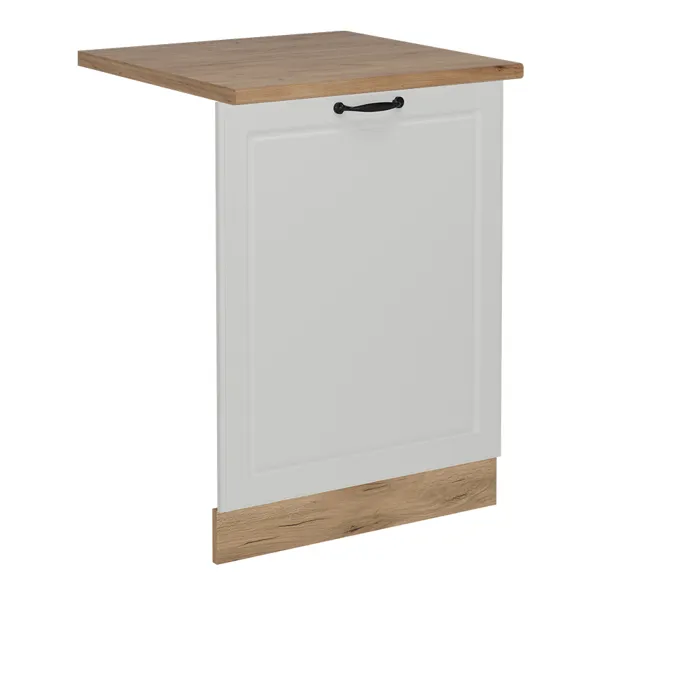 Vicco Façade de lave-vaisselle Blanc campagne 60cm, PT Chêne