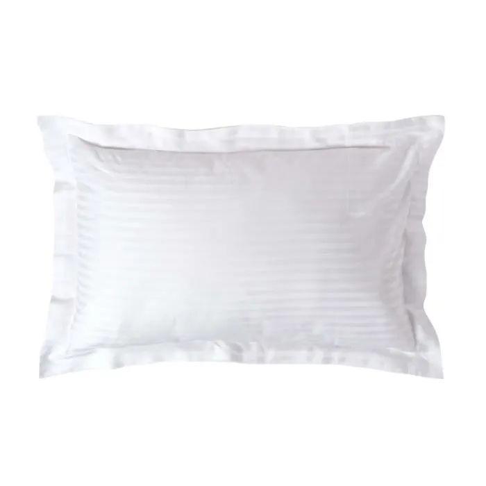 Taie D'oreiller À Volants 50x75cm Blanc Coton Égyptien 330tc Homescapes