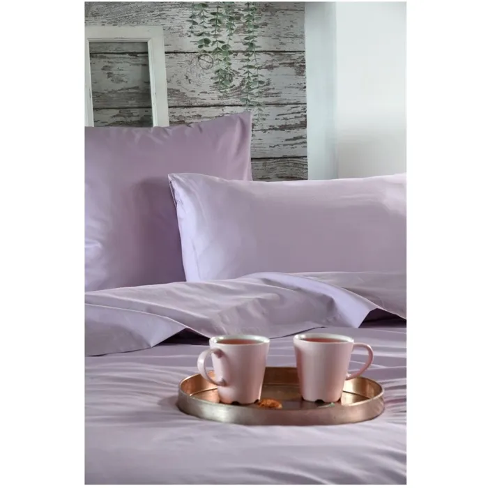 Housse De Couette En Percale De Coton Uni Elysée