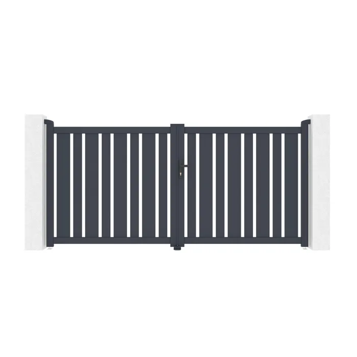 Portail battant électrique 3x1,4m VEYMONT + Motorisation BUNKER B500