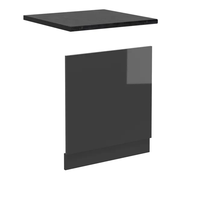 Vicco Façade de lave-vaisselle Anthracite Haute brillance 60cm, PT Anthracite