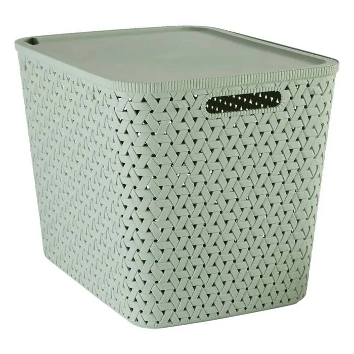 Panier "tressy" En Plastique Sauge 28l - 5five