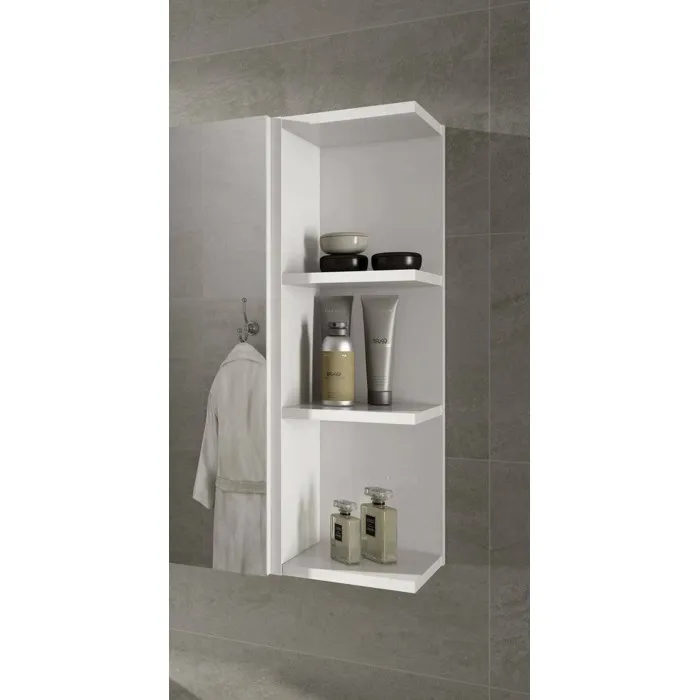 Étagère Murale Alinka, 3 Tablettes 20x65h cm Blanc