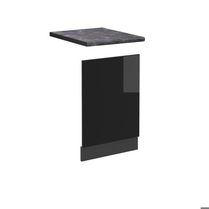 Vicco Façade Noir Haute brillance/Anthracite 45cm plan de travail Anthracite