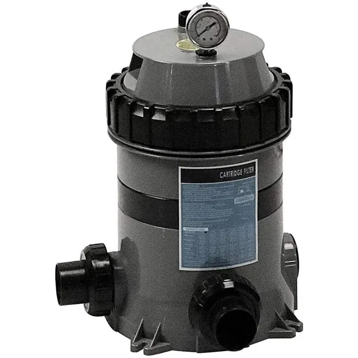 Filtre à Cartouche Aqualux 5,5 M3/H Pour Piscine Jusqu'à 25 M3, Connexion Diamètre 32, 38 Et 50, Haute Finesse De Filtration