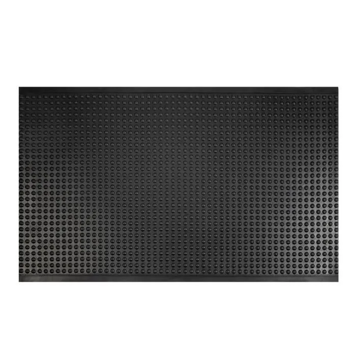 Tapis ergonomique et comfortable Bubble Caoutchouc naturel Noir 60 x 90 cm - Floordirekt
