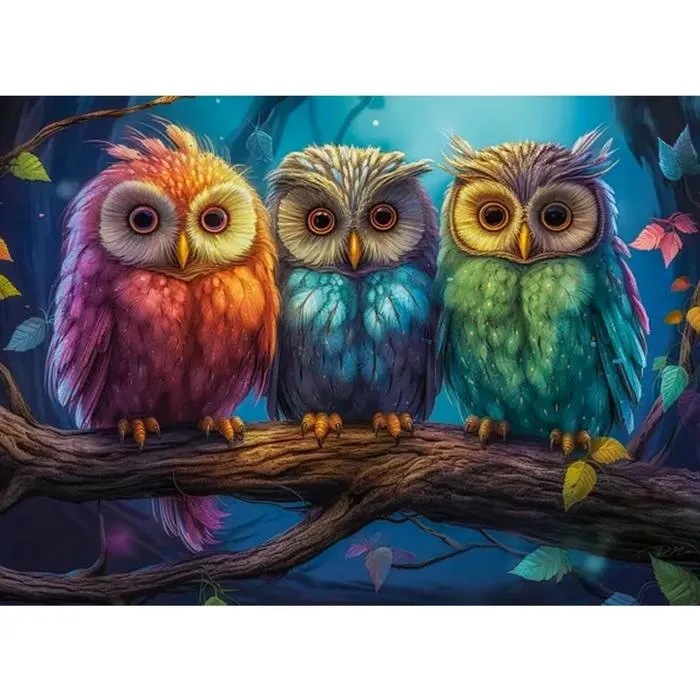Castorland Puzzle Three Little Owls - Puzzle 300 Pièces Enfants