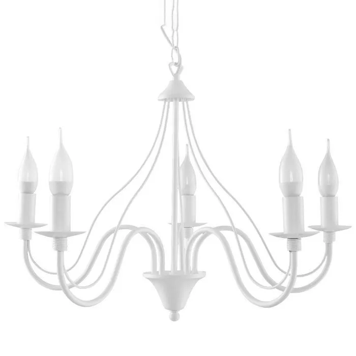 Lustre en Acier - MINERVANEBULA - Blanc - IP20 - Max 10W LED - E14 - Style Moderne