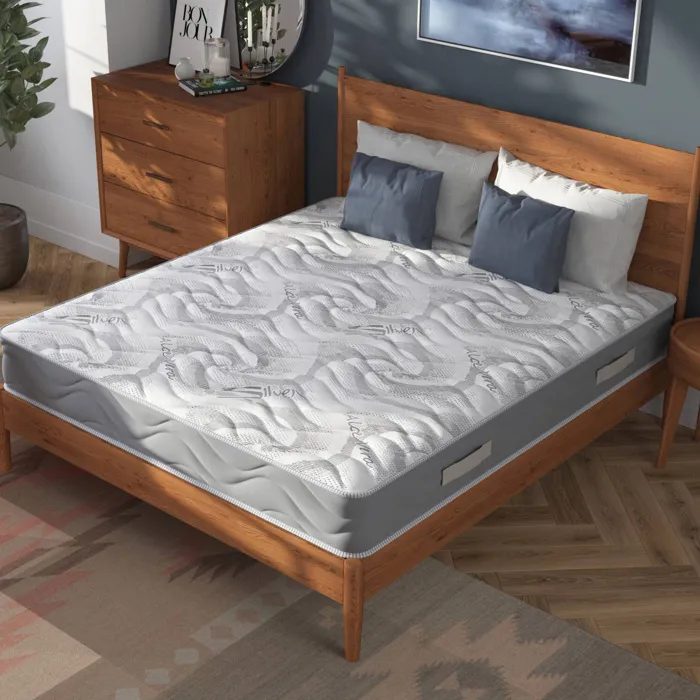 Matelas Carré Et Demi,blanc,200x120h25 Cm
